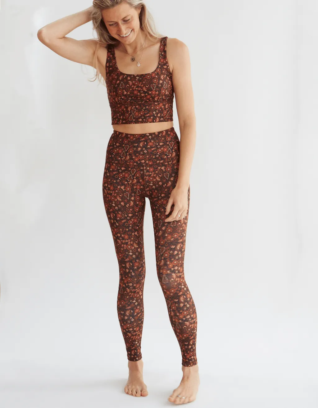 Amber Bloom Yoga Leggings