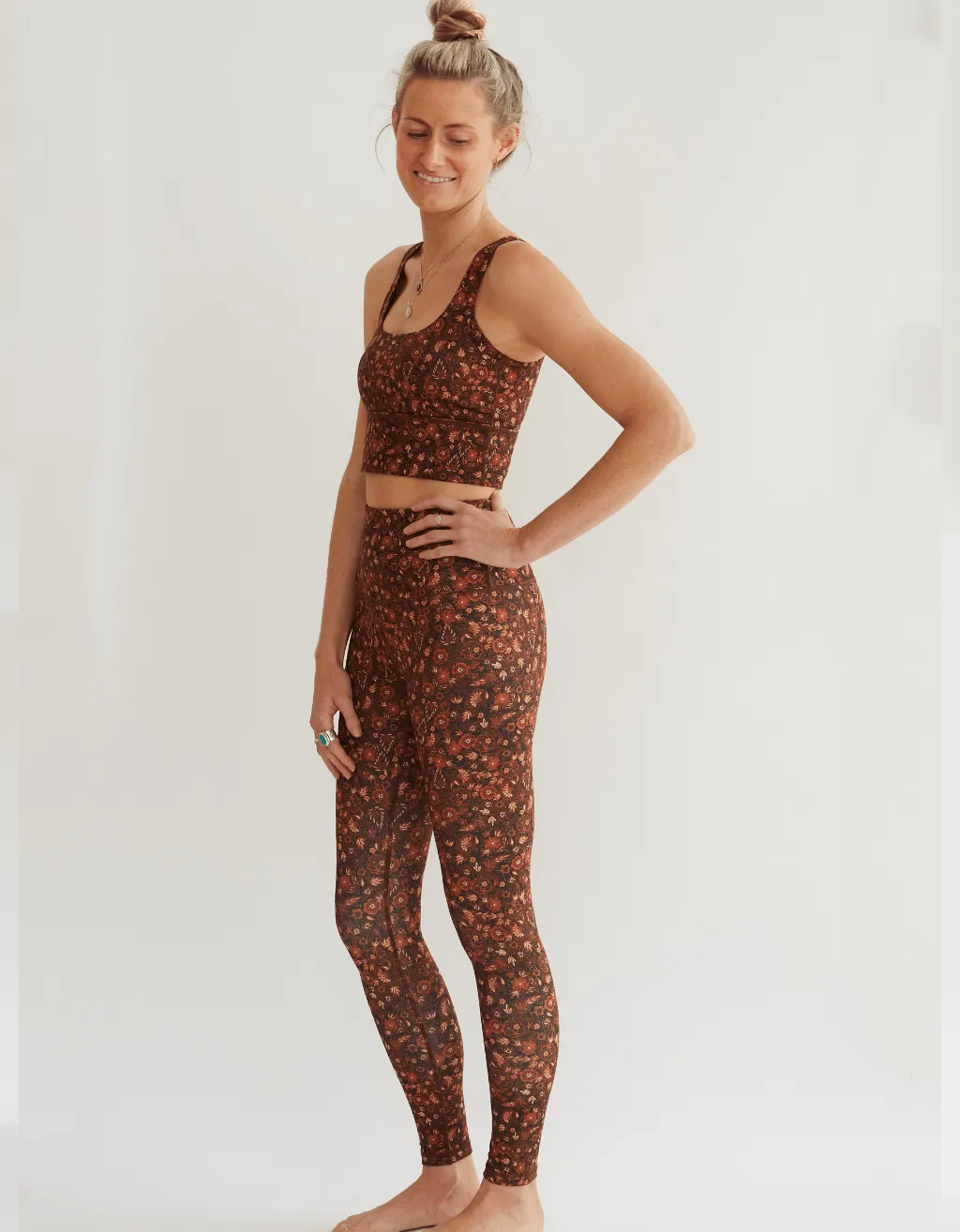 Amber Bloom Yoga Leggings