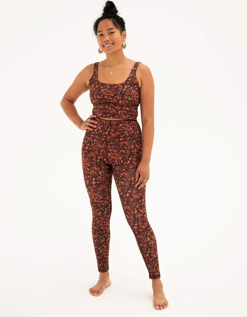 Amber Bloom Yoga Leggings