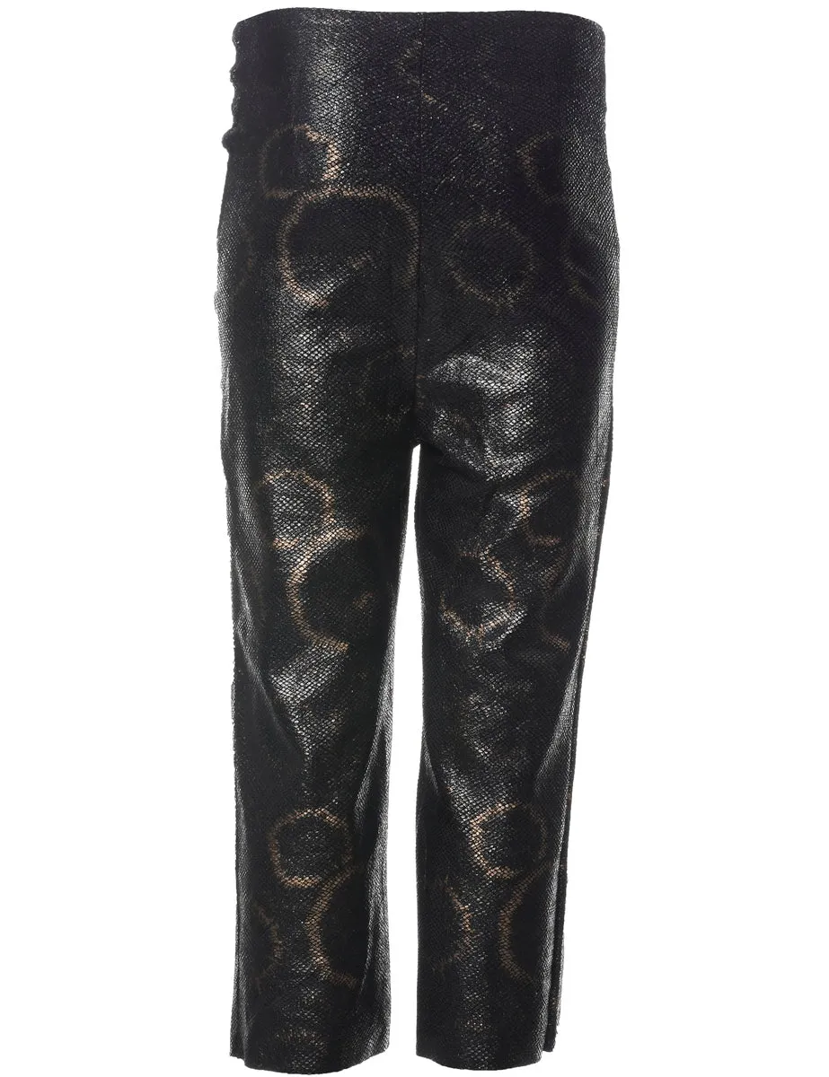 Animal Print Trousers - W25 L22