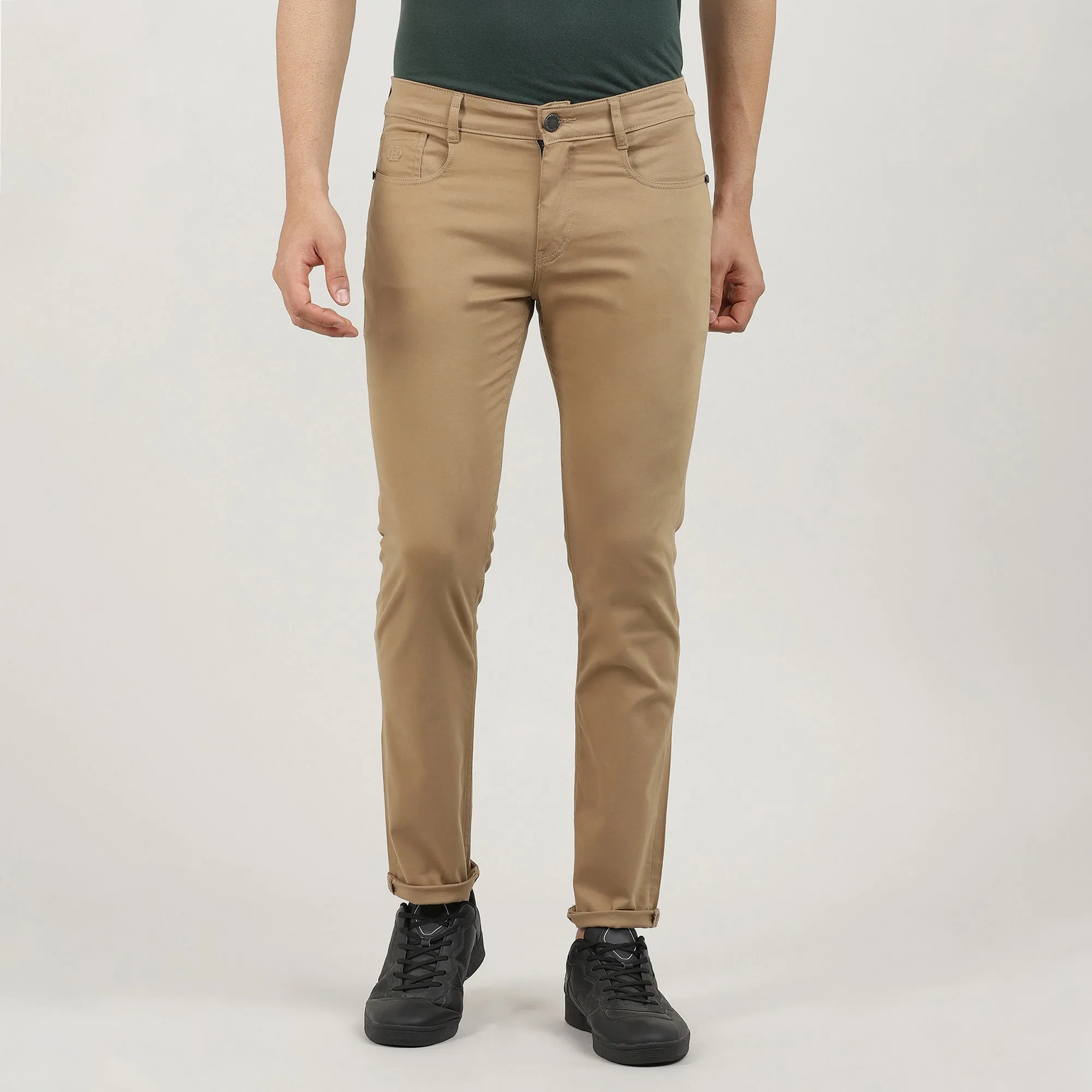 British Khaki-Slim Tapered-Cotton-Stretch-Jeans