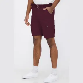 Burgundy Cargo Shorts