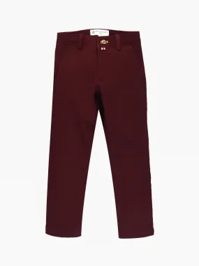 Burgundy Casual Trouser