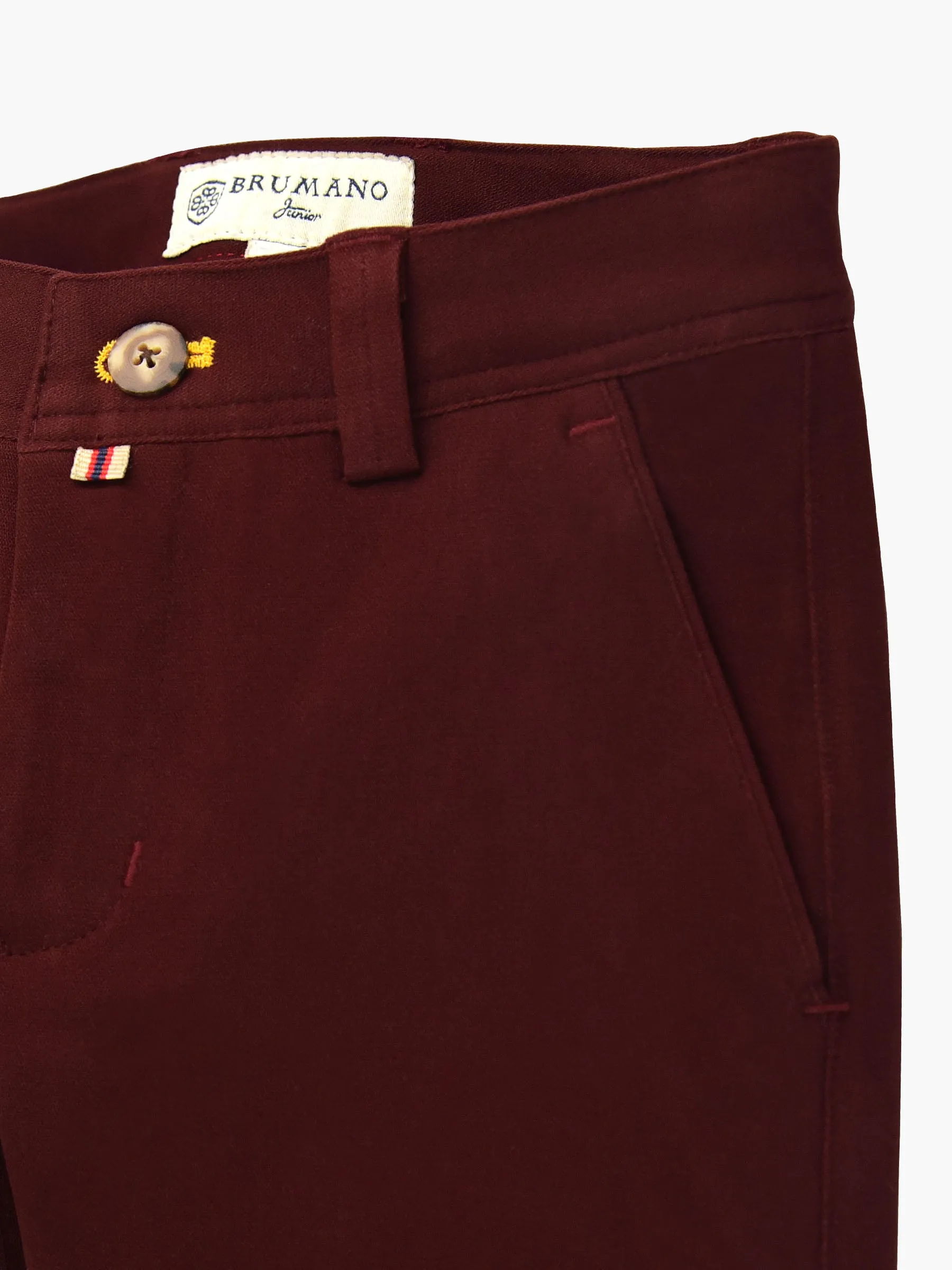 Burgundy Casual Trouser