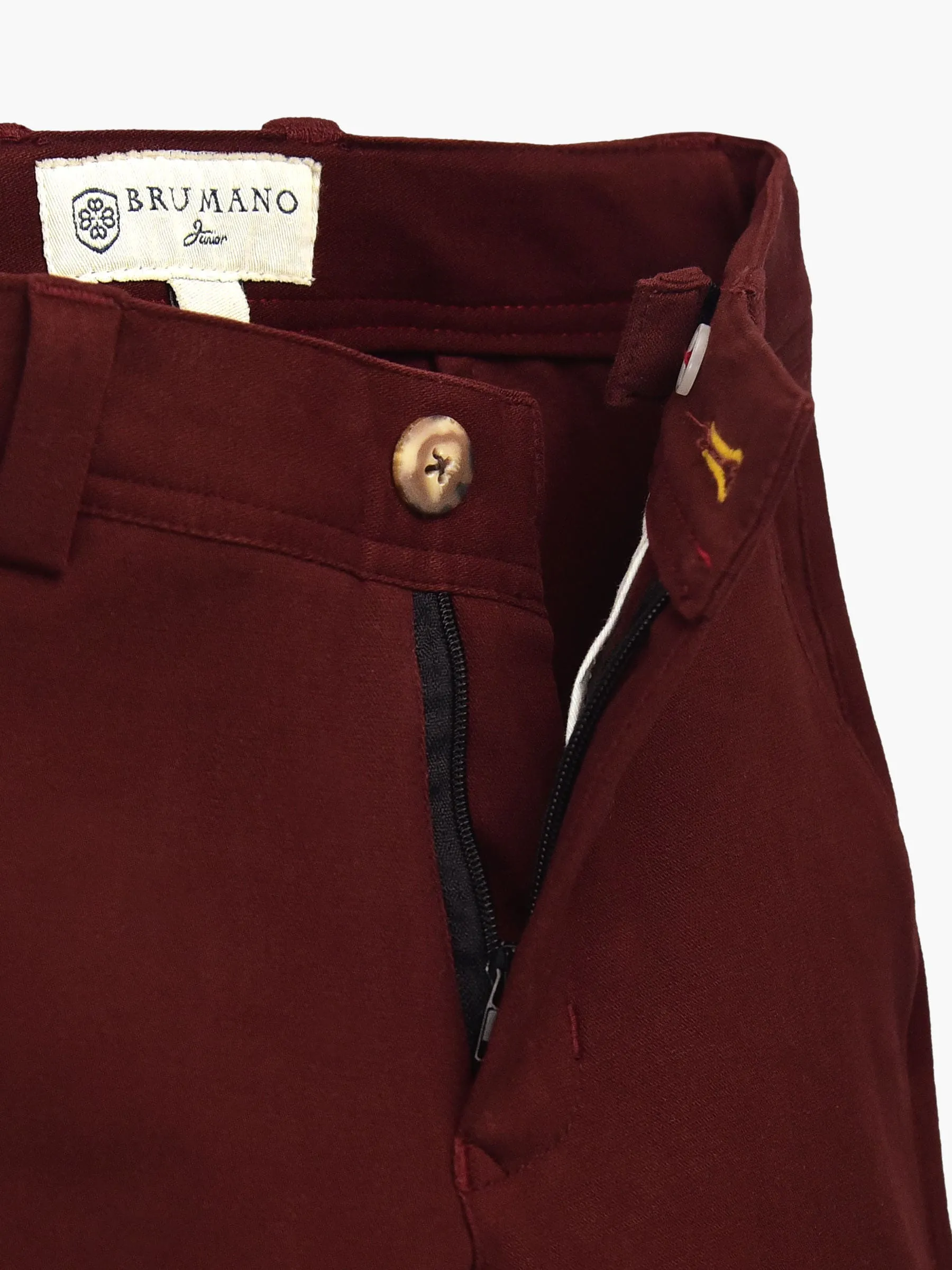 Burgundy Casual Trouser