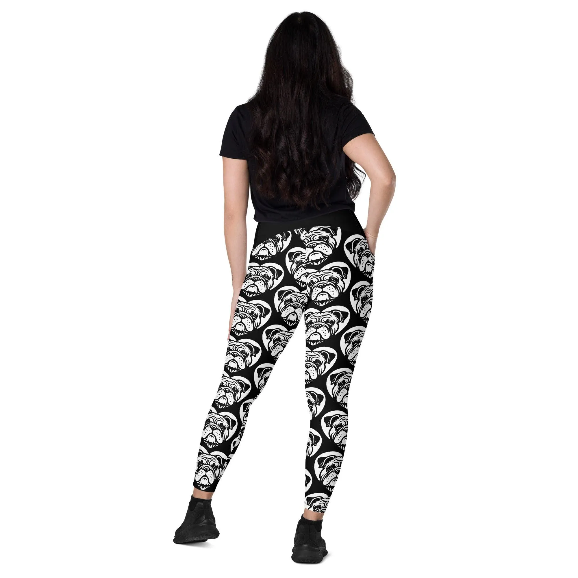 DOG BREED LEGGINGS with pockets - BULLDOG - HERTTAHOUND