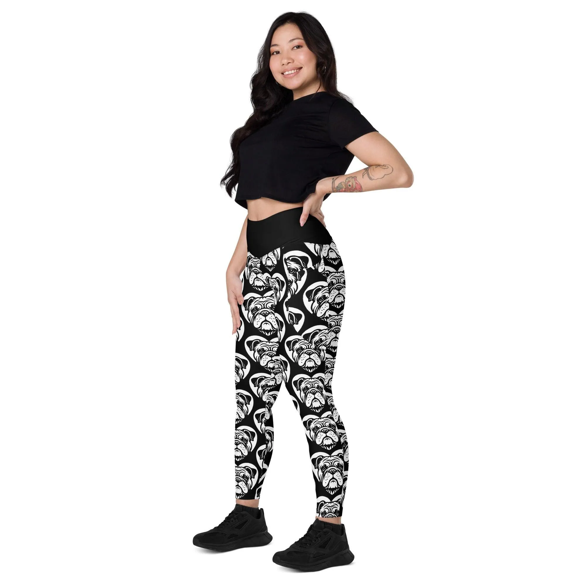 DOG BREED LEGGINGS with pockets - BULLDOG - HERTTAHOUND