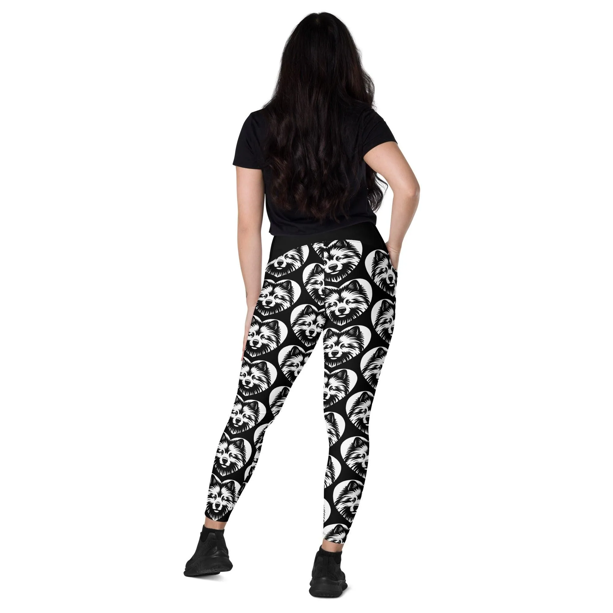 DOG BREED LEGGINGS with pockets - KEESHOND - HERTTAHOUND