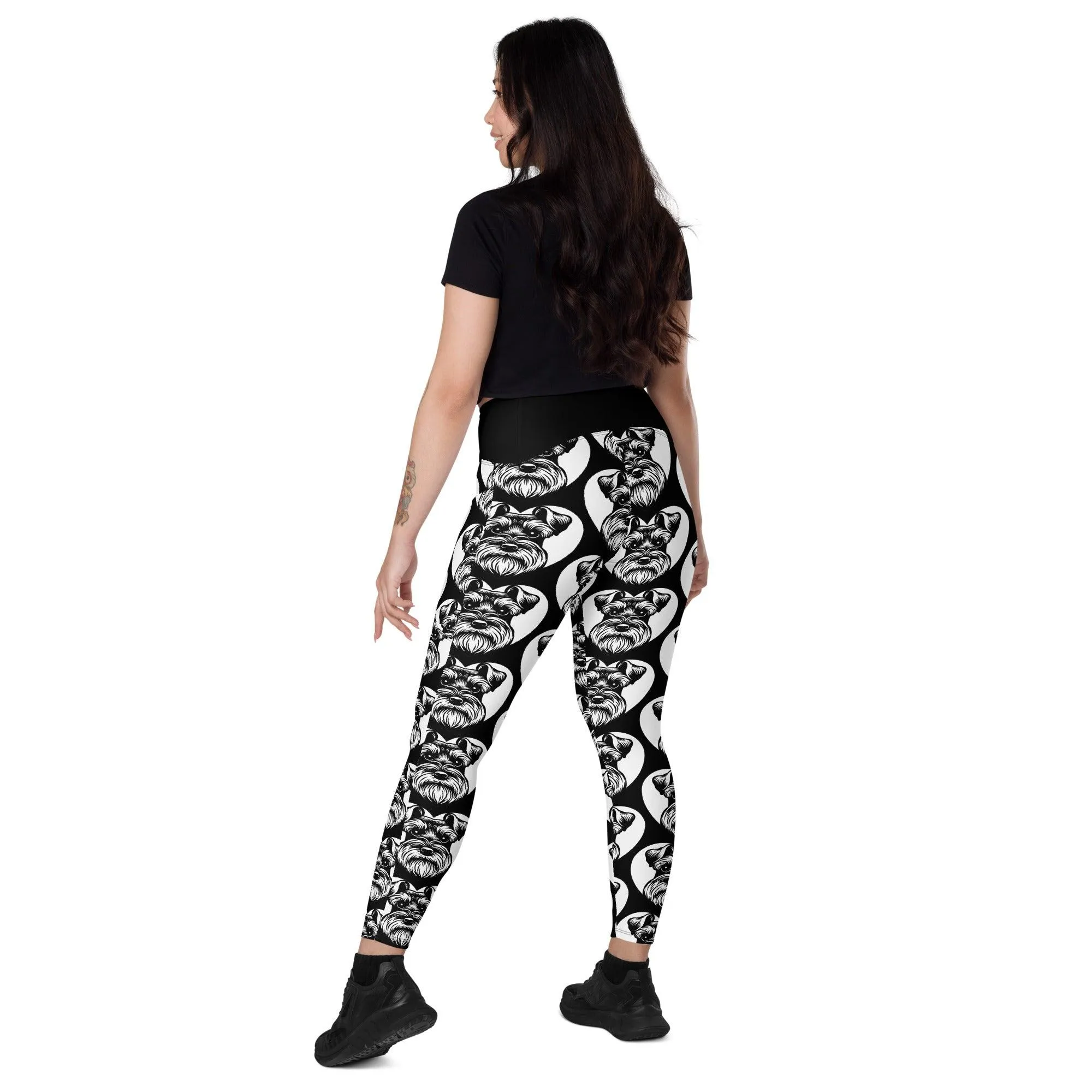 DOG BREED LEGGINGS with pockets - MINIATURE SCHNAUZER - HERTTAHOUND