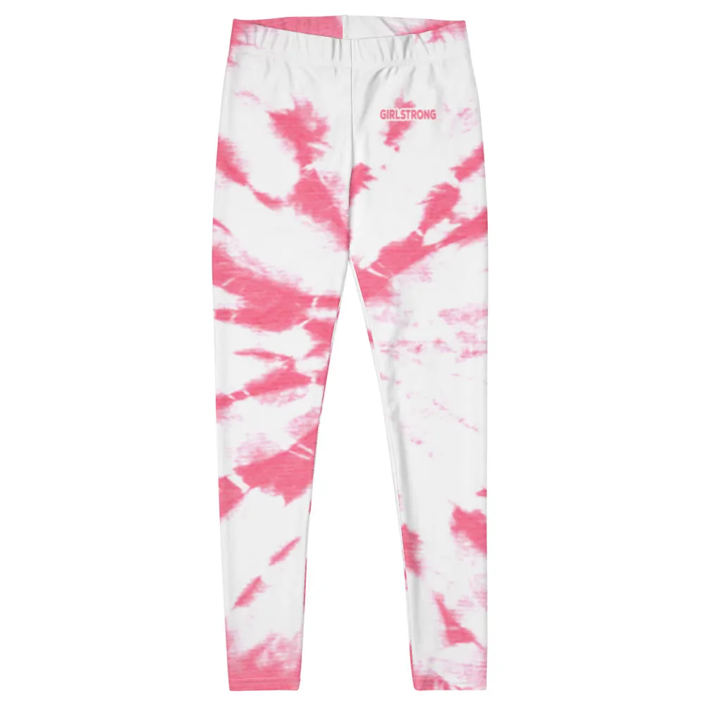 ELEVATED ESSENTIALS, SLIM AND SCULPT LEGGING PINK TIE DYE