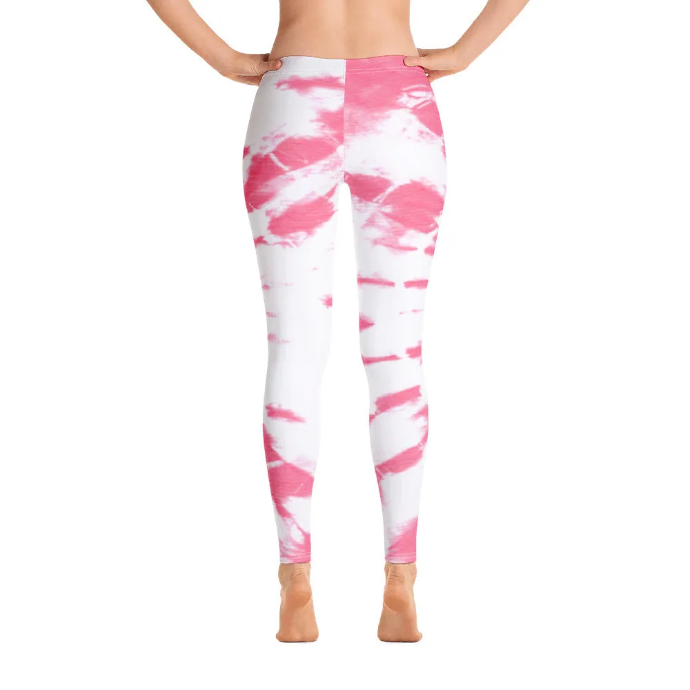 ELEVATED ESSENTIALS, SLIM AND SCULPT LEGGING PINK TIE DYE