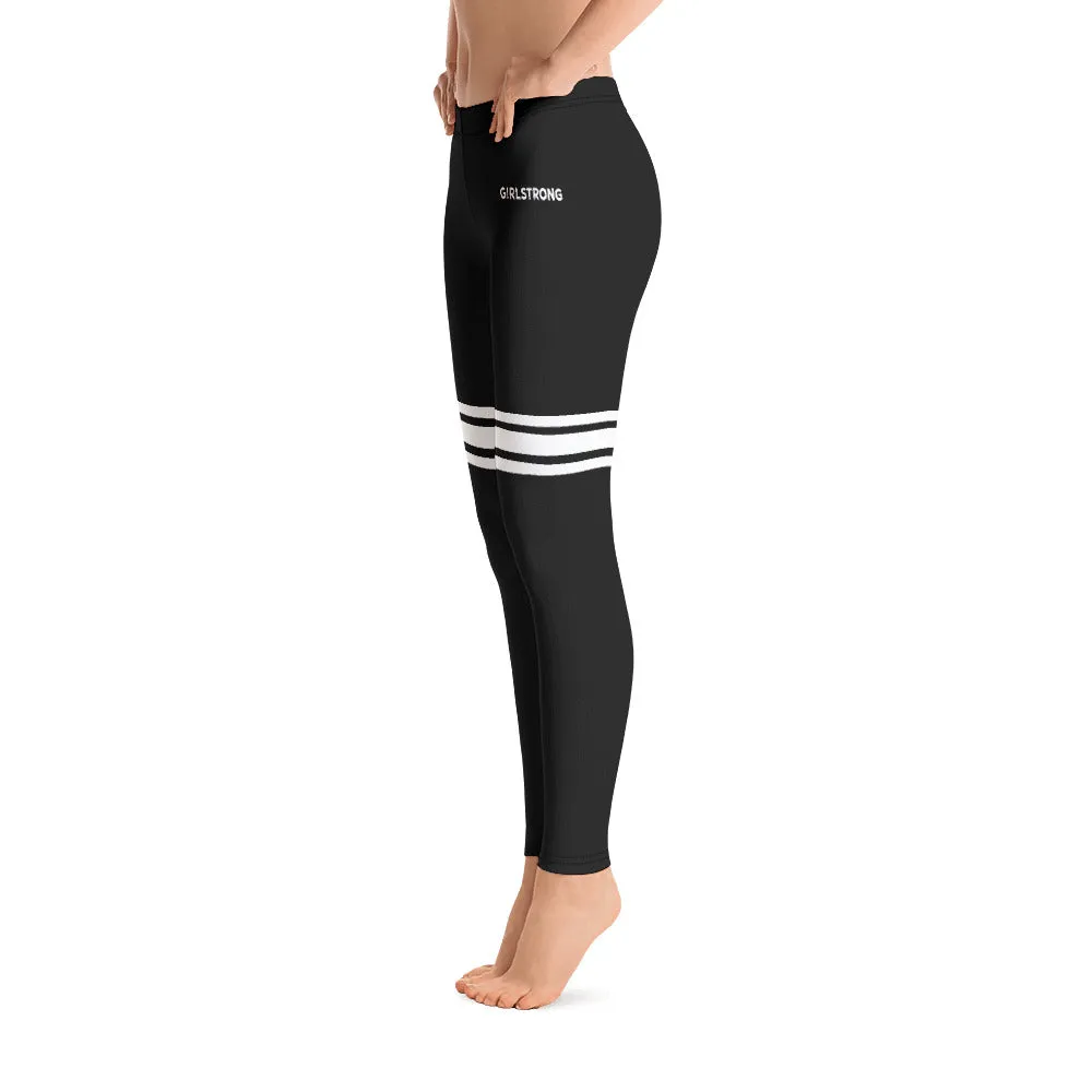 ELEVATED ESSENTIALS, SLIM AND SCULPT LEGGING THIGH HIGH BLACK