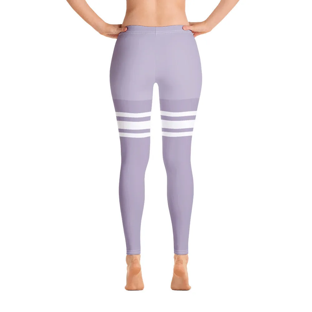 ELEVATED ESSENTIALS, SLIM AND SCULPT LEGGING THIGH HIGH PURPLE