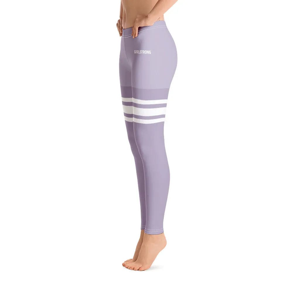 ELEVATED ESSENTIALS, SLIM AND SCULPT LEGGING THIGH HIGH PURPLE