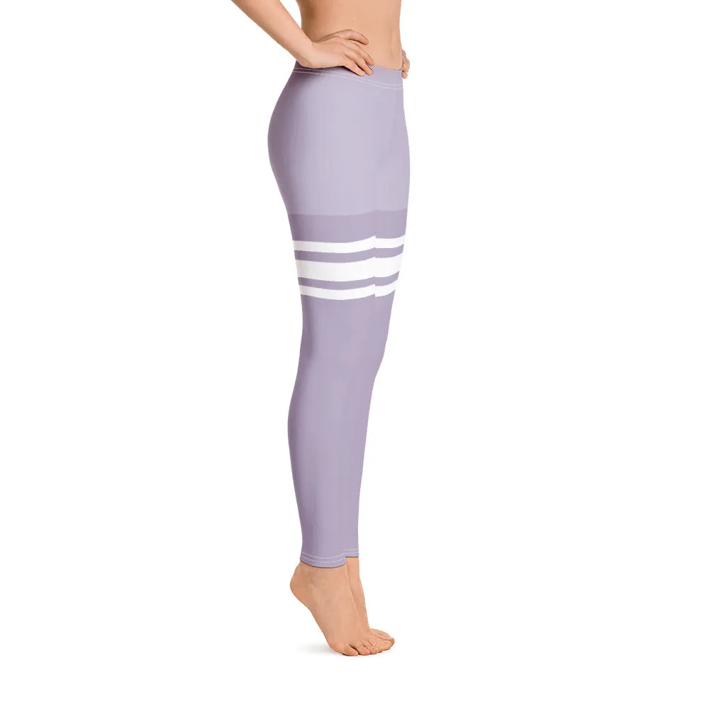 ELEVATED ESSENTIALS, SLIM AND SCULPT LEGGING THIGH HIGH PURPLE