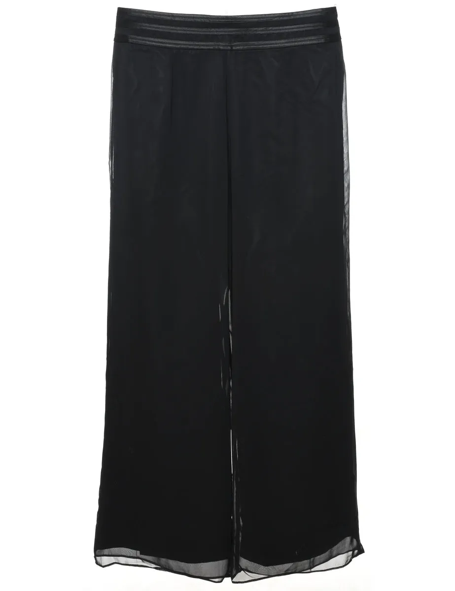 Flared Leg Palazzo Trousers - W34 L32