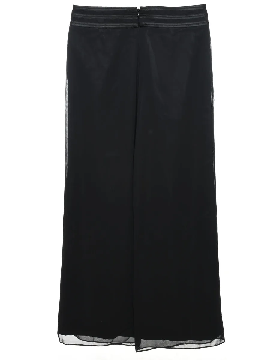 Flared Leg Palazzo Trousers - W34 L32