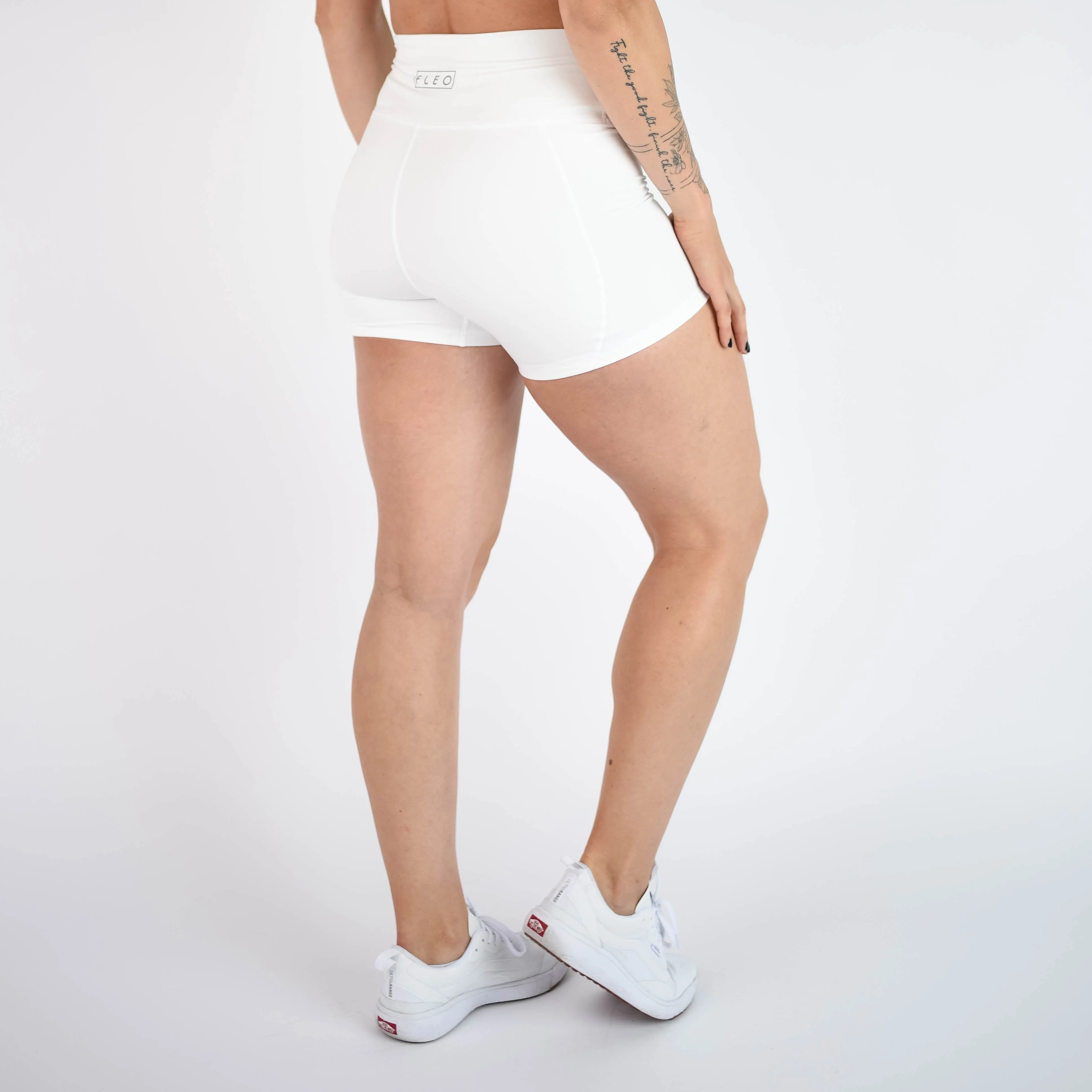 FLEO White Shorts (True High Contour)