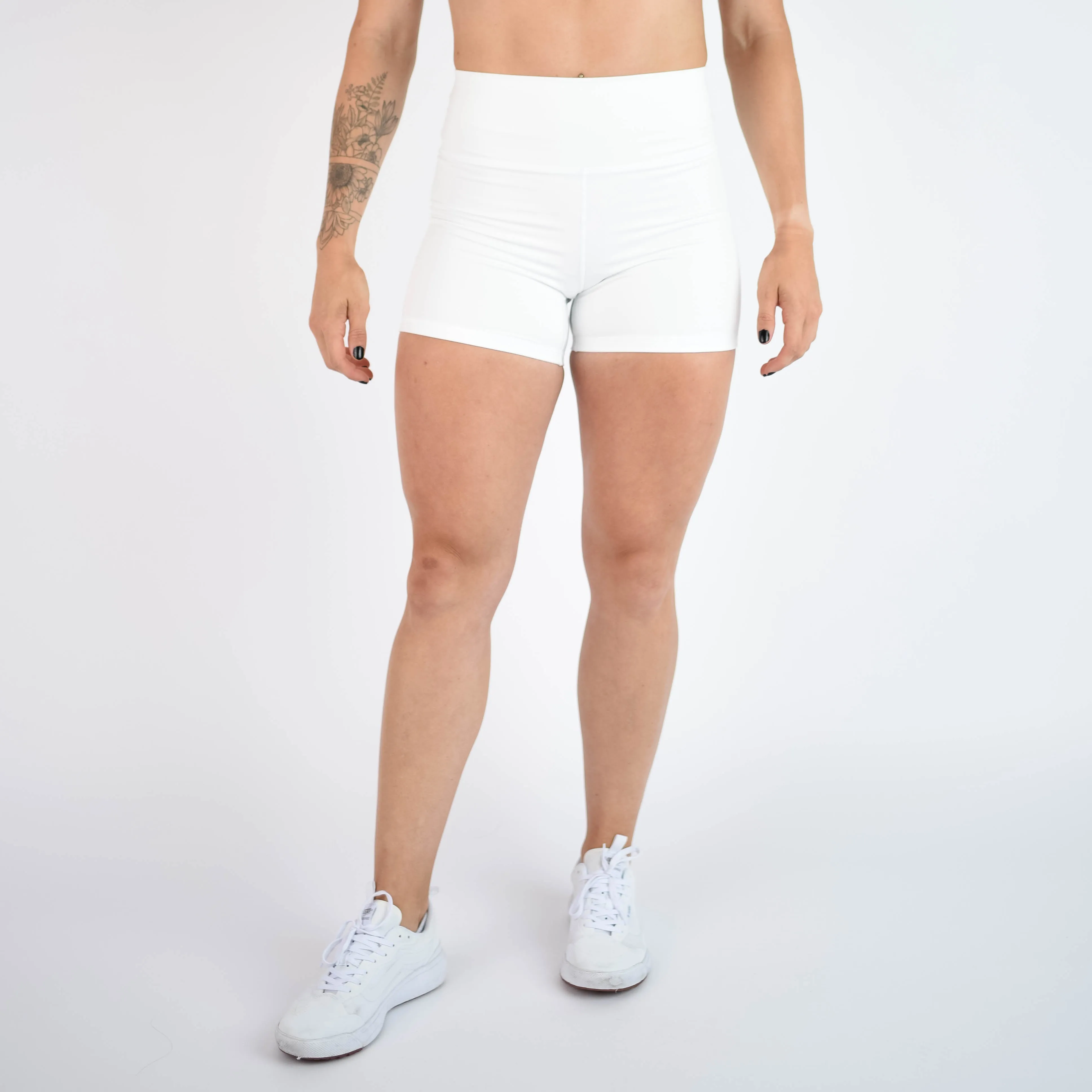 FLEO White Shorts (True High Contour)