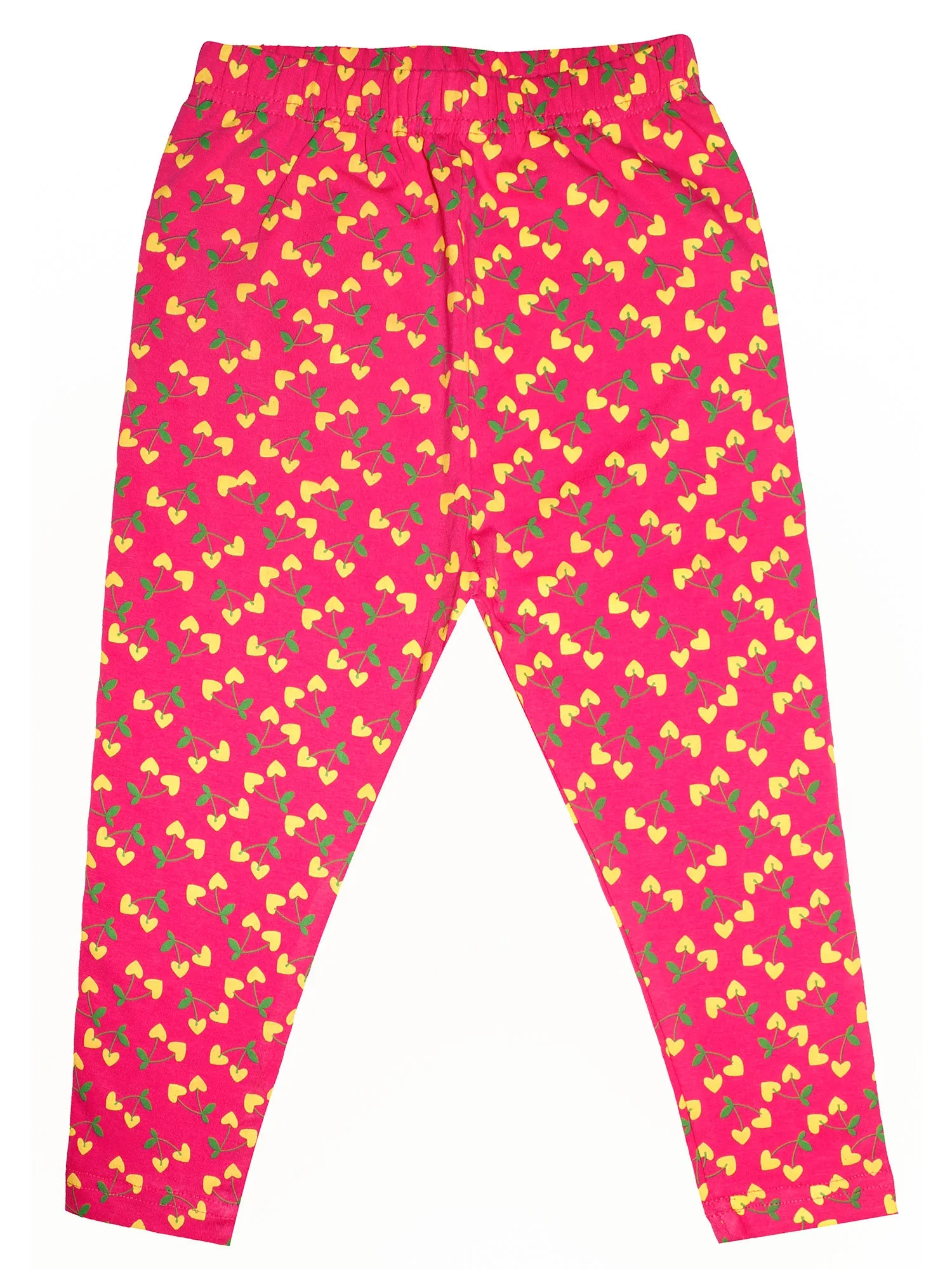 Girls Capri Legging with Tape pattern- Pack Of 2