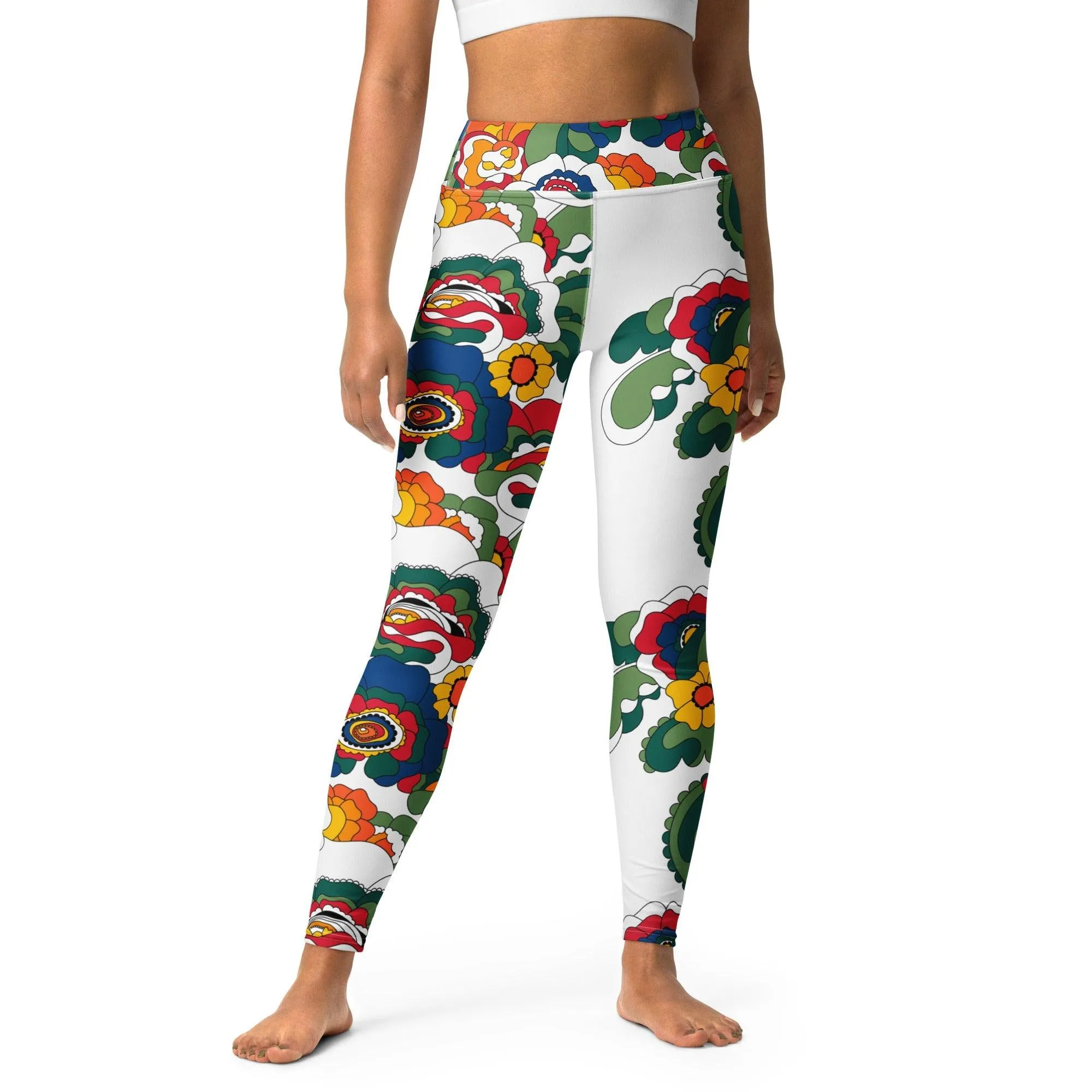 GROOVY KURBITS white - Yoga Leggings