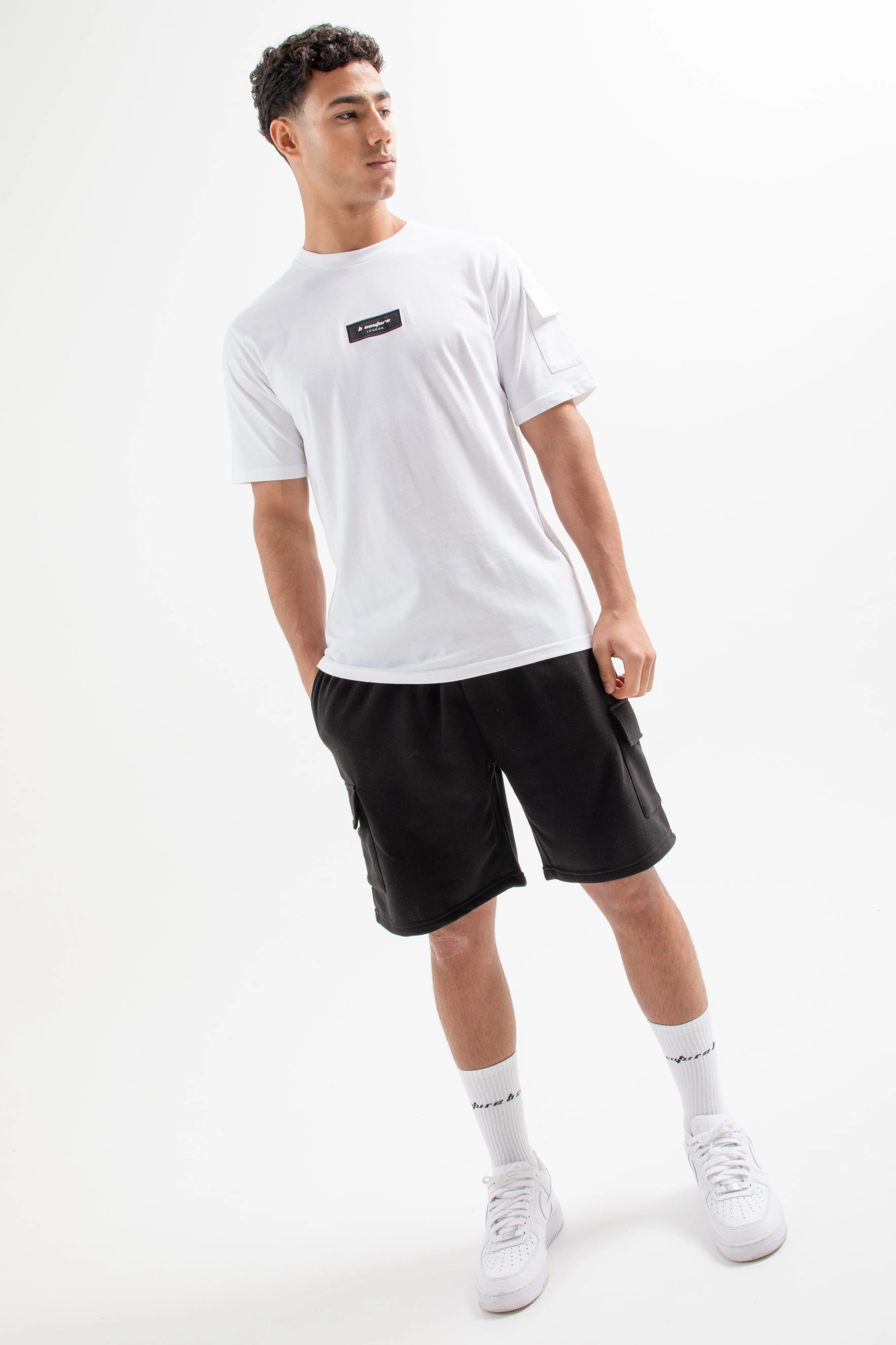 Hampden T-Shirt & Short Set - White/Black