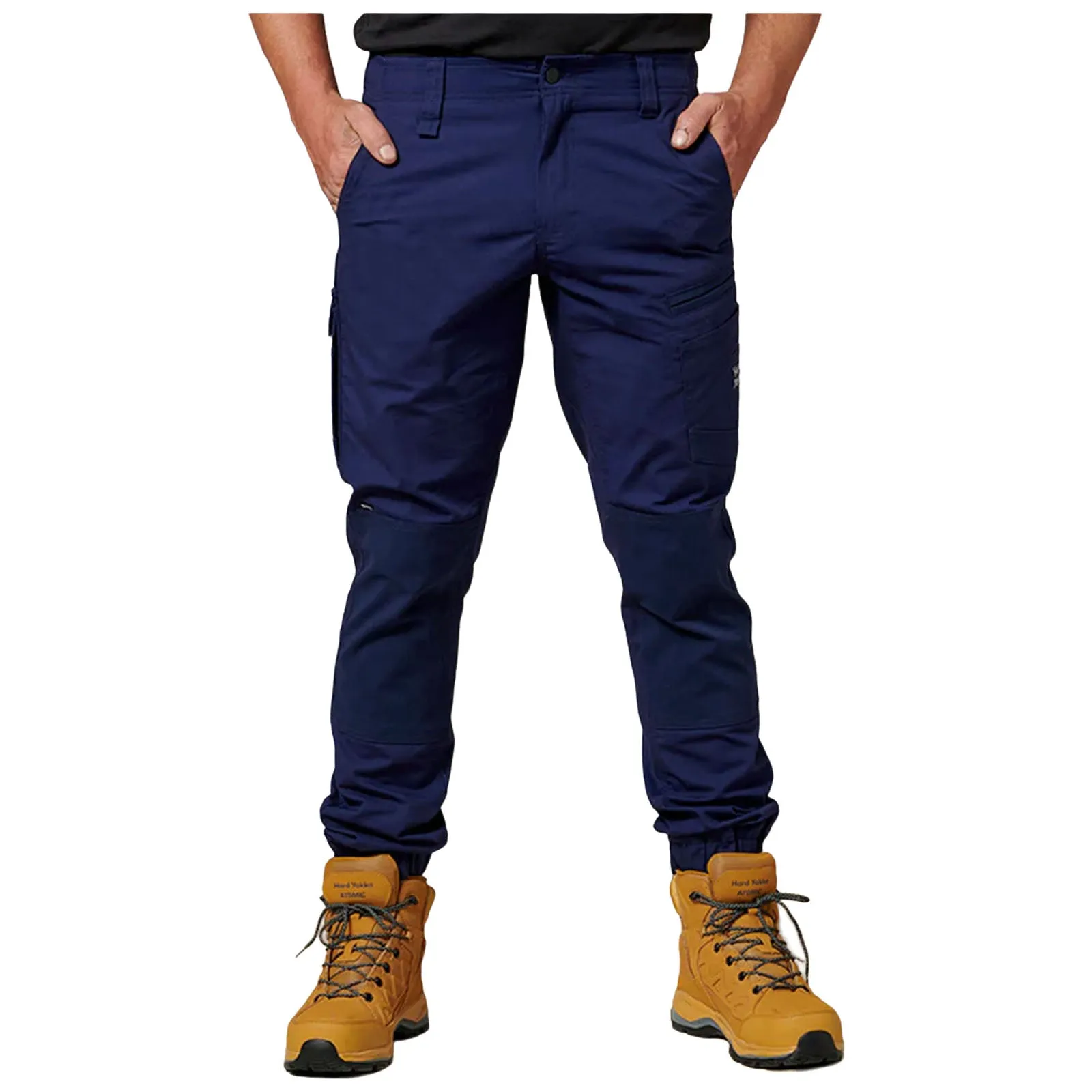 Hard Yakka Mens Raptor Active Cuffed Work Trousers