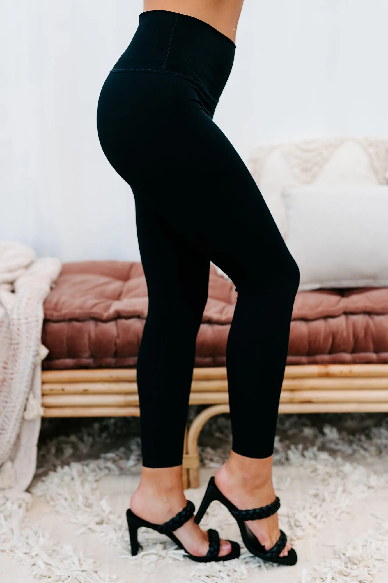 High Energy High Waisted Leggings (Black)