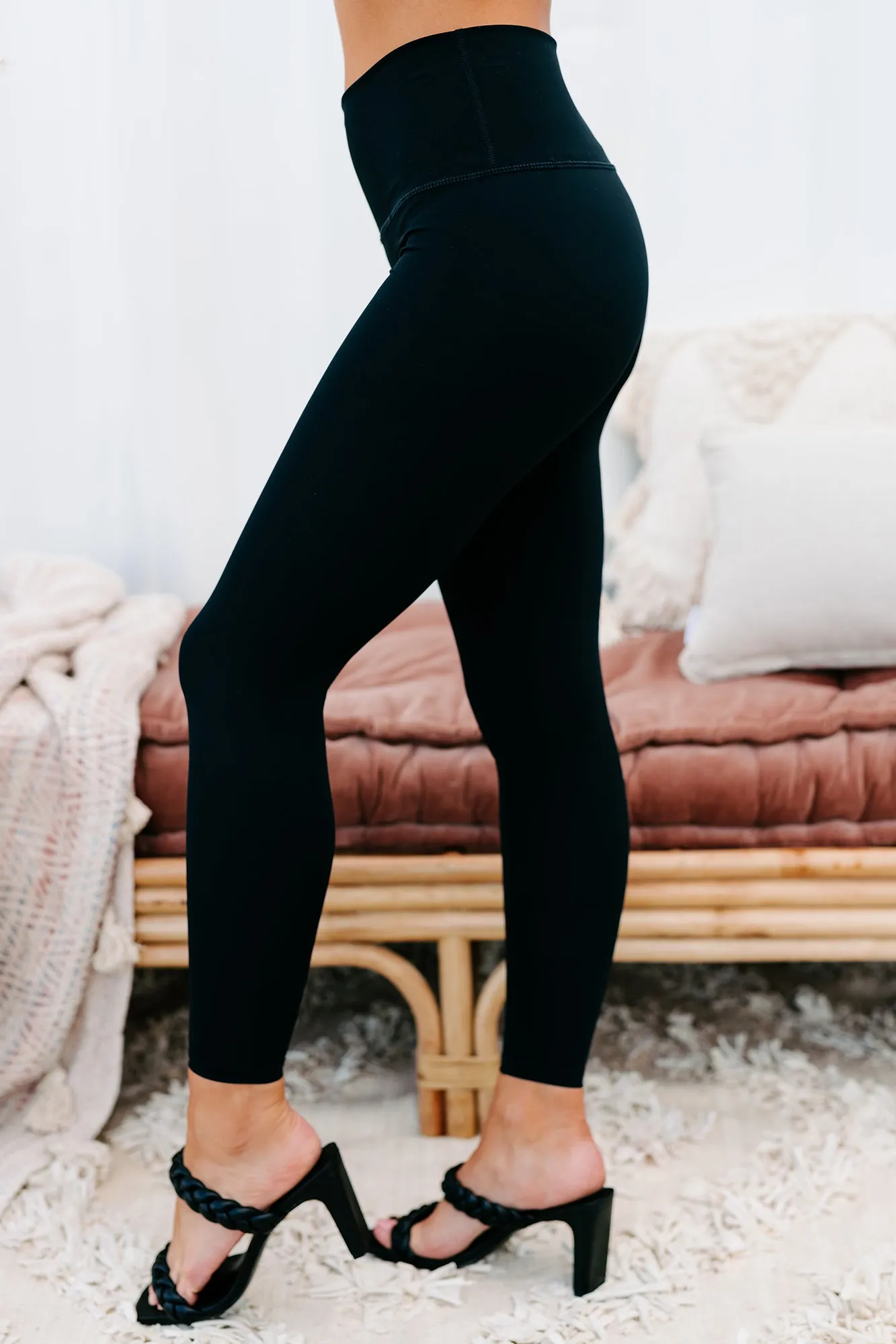 High Energy High Waisted Leggings (Black)