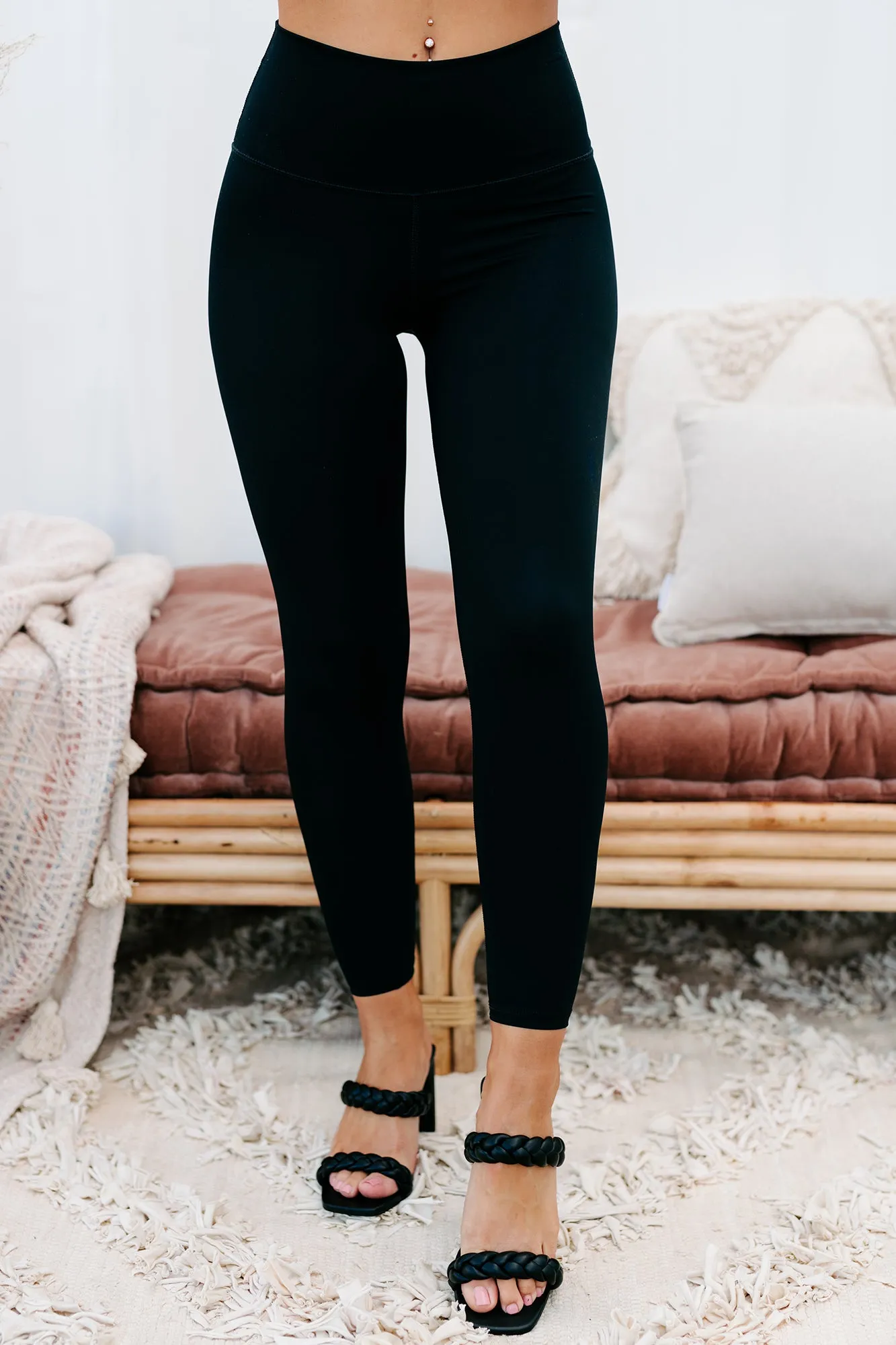 High Energy High Waisted Leggings (Black)