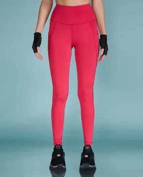 High Waisted Hot Pink Leggings