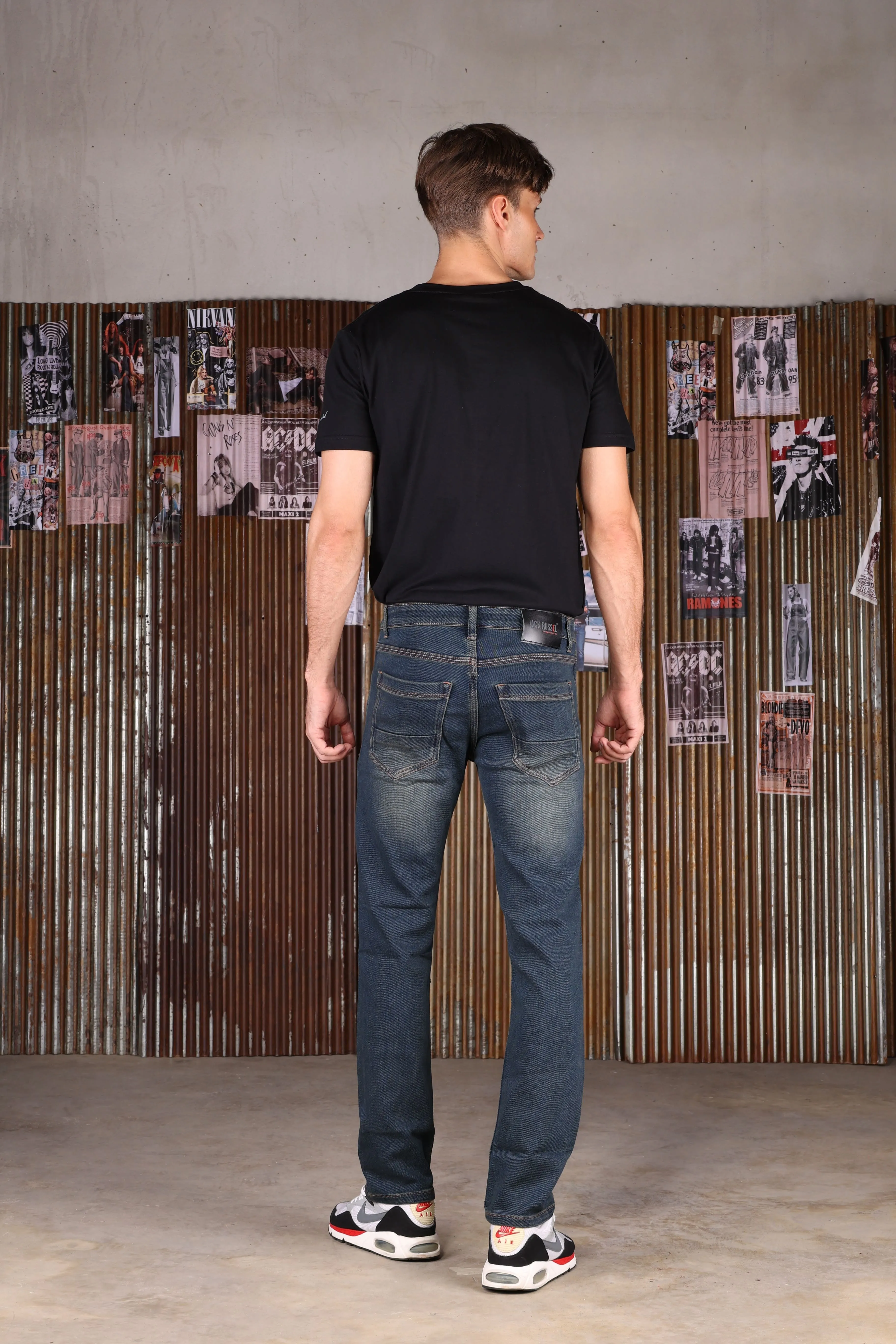 Jack Russel - Men Jeans - Handwerk J-812 Slim Fit Midnight Blue Soft Faded