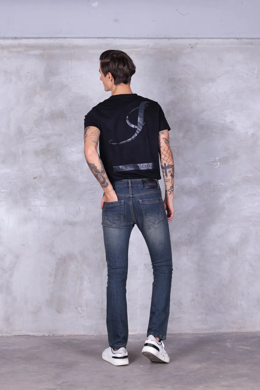 Jack Russel - Men Jeans - Klassik J-1169/2 Slim Fit Dark Blue