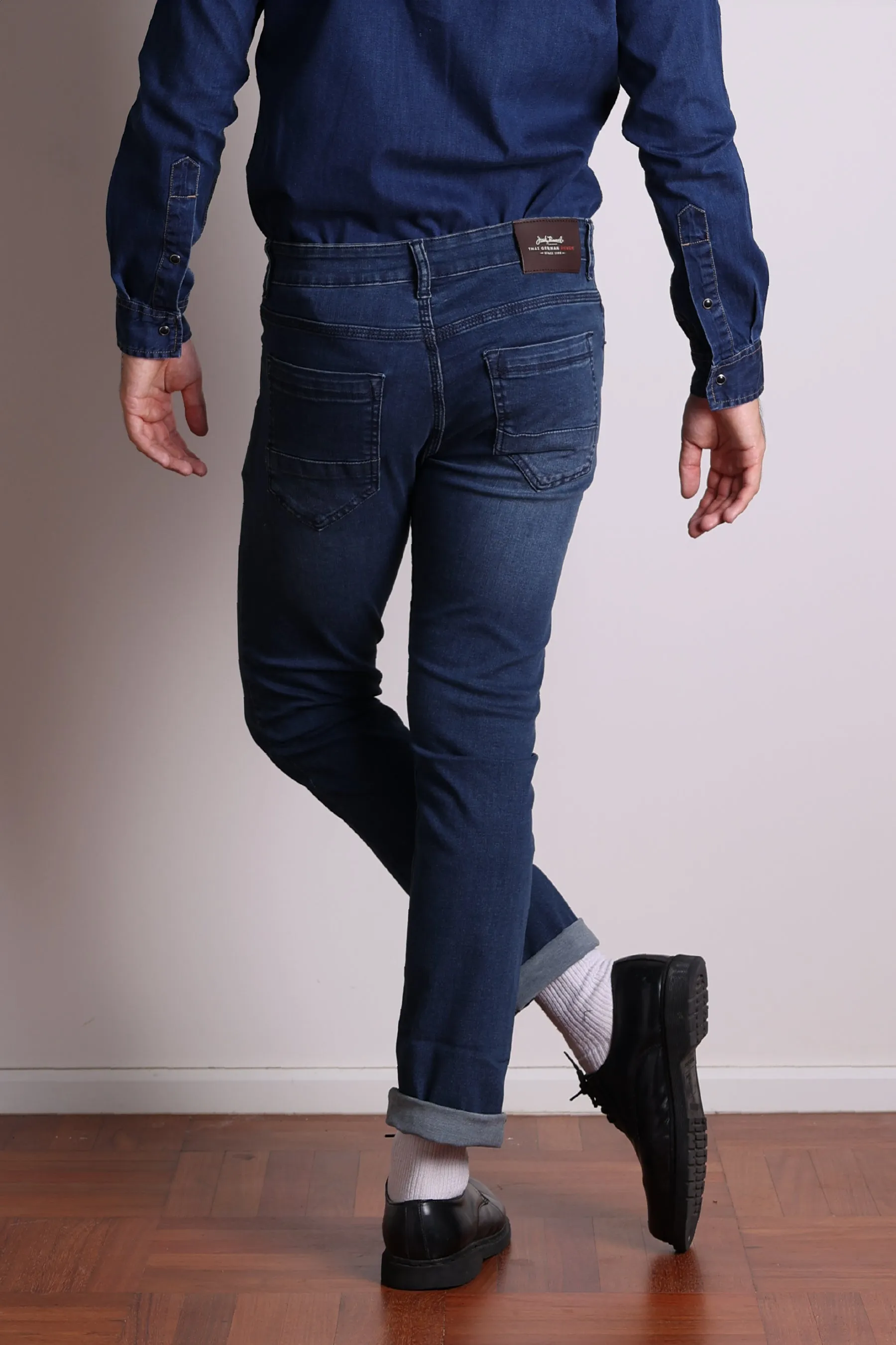 Jack Russel - Men Jeans - Klassik J-1187 Slim Fit Dark Blue