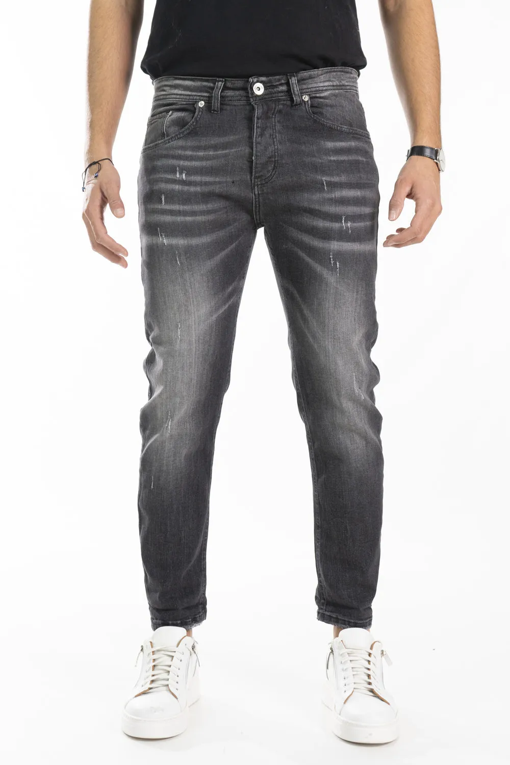 Jeans Uomo Slim Fit Sfumature 5 Tasche Art. Js416