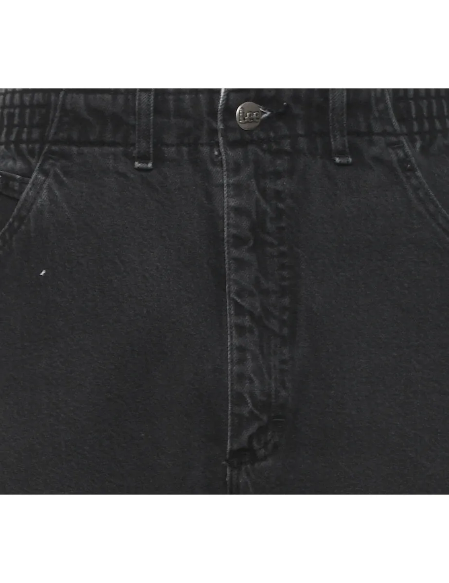 Lee Black Denim Trousers - W30 L27