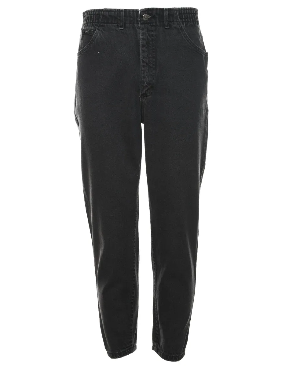 Lee Black Denim Trousers - W30 L27