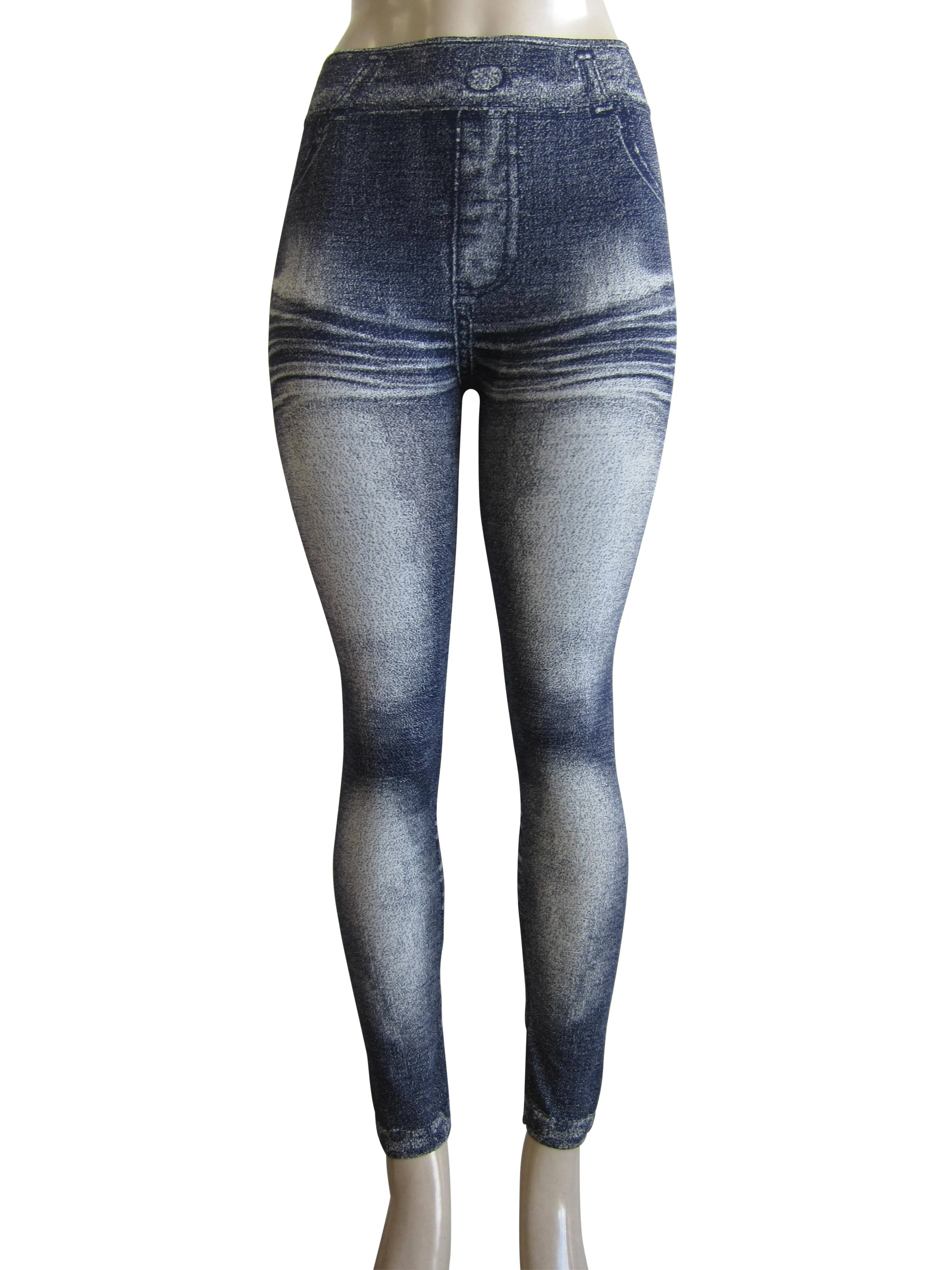 Leggings - Printed Denim Look  (FAB-9400)