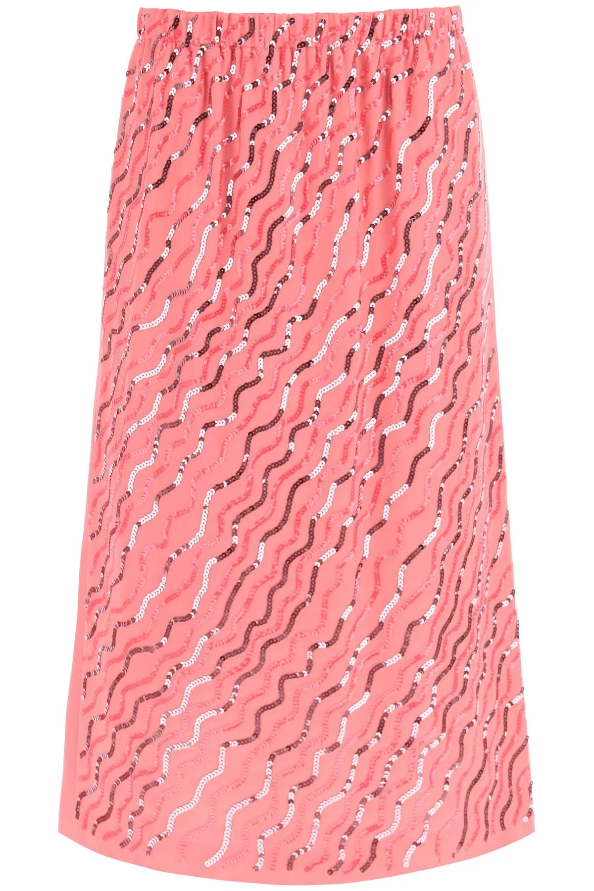 Marni sequined satin midi skirt