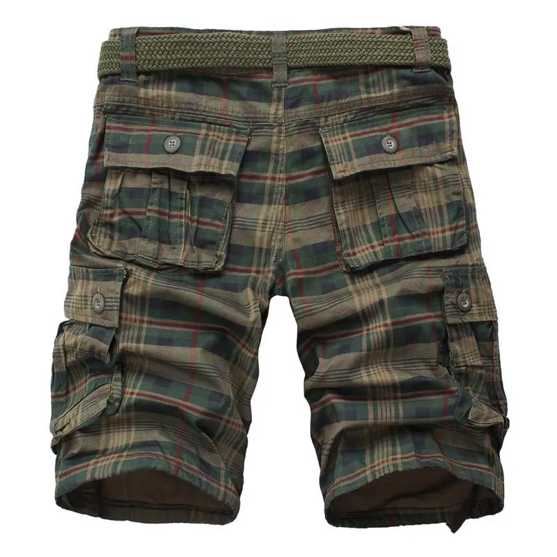 Men's Plaid Cargo Short