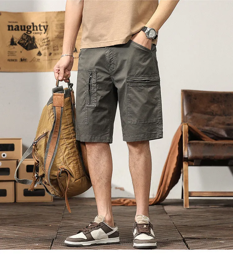 Men's Relaxed Fit Multi Pockets Outdoor Tactical Workwear Cargo Shorts | G3680