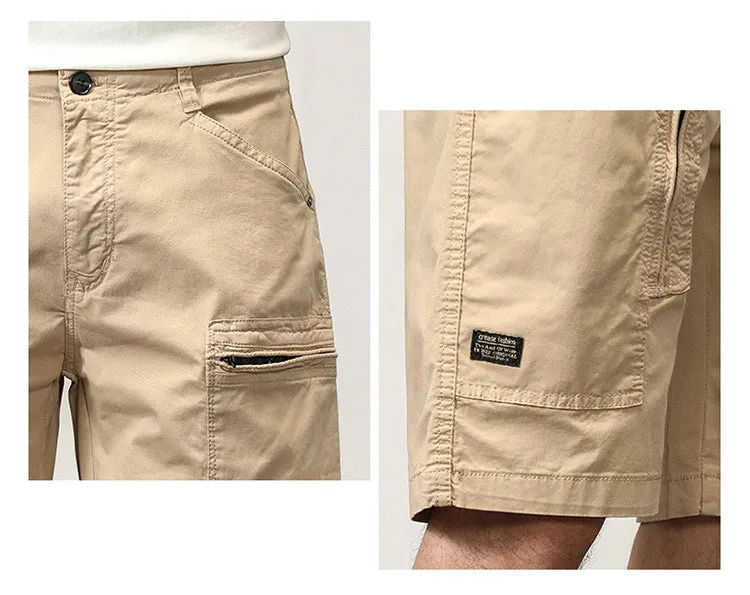 Men's Relaxed Fit Multi Pockets Outdoor Tactical Workwear Cargo Shorts | G3680