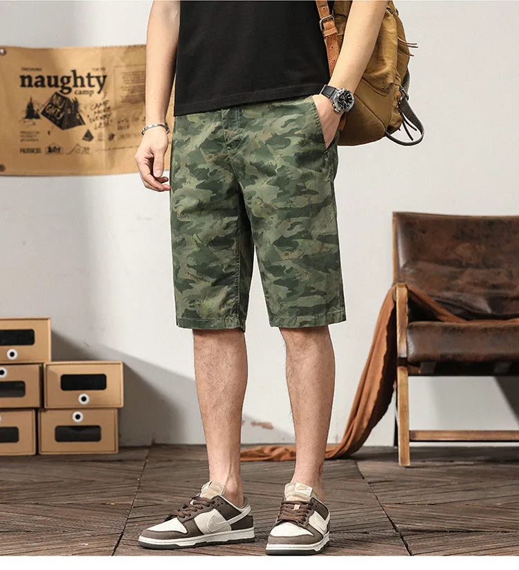 Men's Trends High Design Summer Style Loose Fit Camouflage Cargo Shorts | G3526