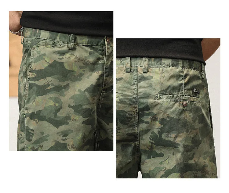 Men's Trends High Design Summer Style Loose Fit Camouflage Cargo Shorts | G3526