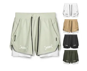 New Double Deck Running Shorts Fitness Workout Bermuda Quick Dry Short Pants Bottoms |  K-55