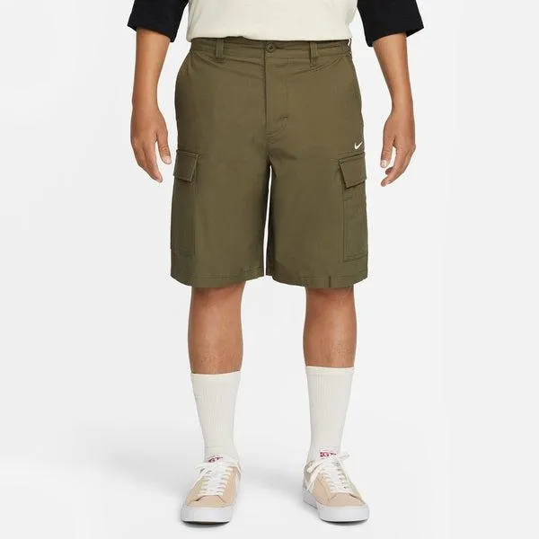 Nike SB Skate Cargo Shorts Medium Olive - White