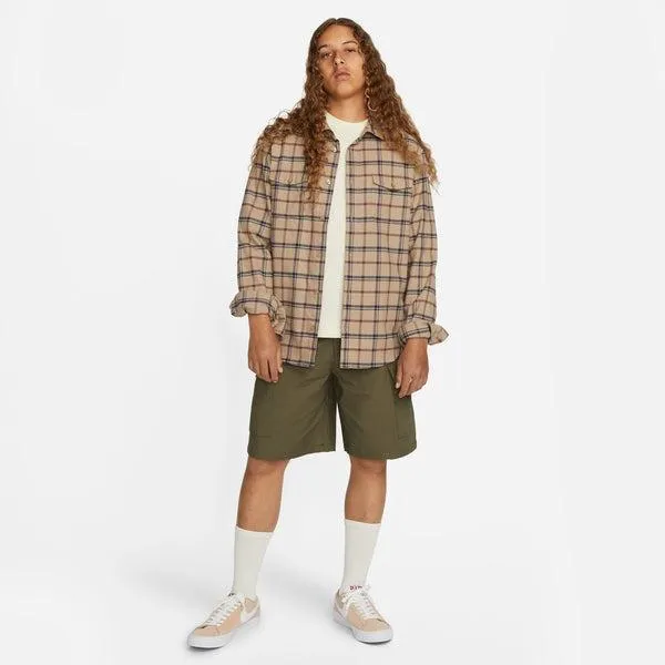 Nike SB Skate Cargo Shorts Medium Olive - White