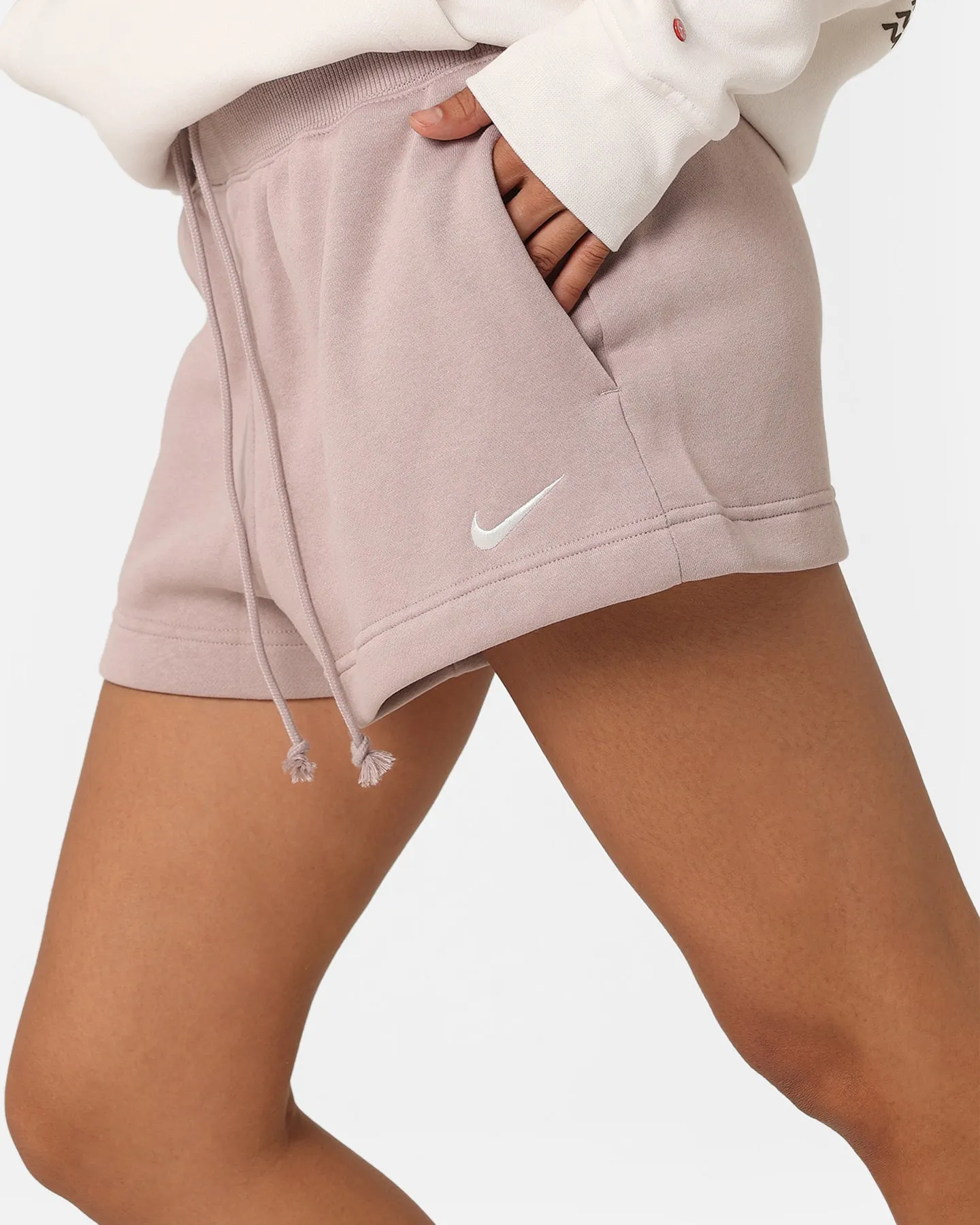 Nike Women's Nike Sportswear Phoenix Fleece High-Waisted Shorts Diffused Taupe