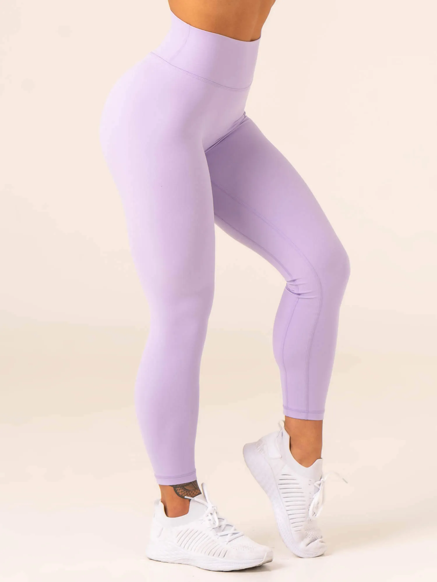 NKD High Waisted Scrunch Leggings - Lavender