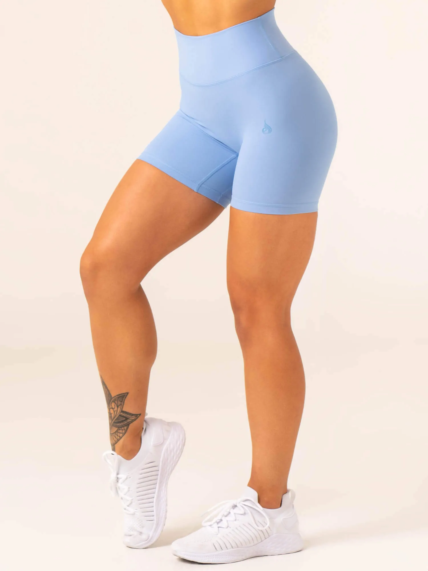 NKD High Waisted Scrunch Shorts - Blue